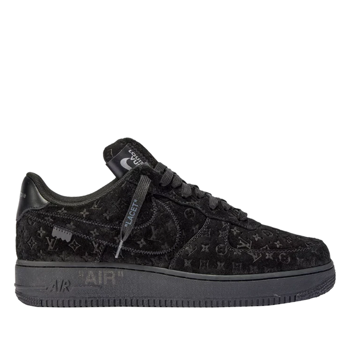 AF1 x OW by Virgil - Triple Black Customs