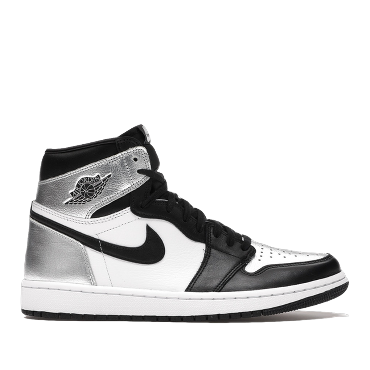 AJ 1 Retro High Silver Toe