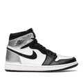 AJ 1 Retro High Silver Toe