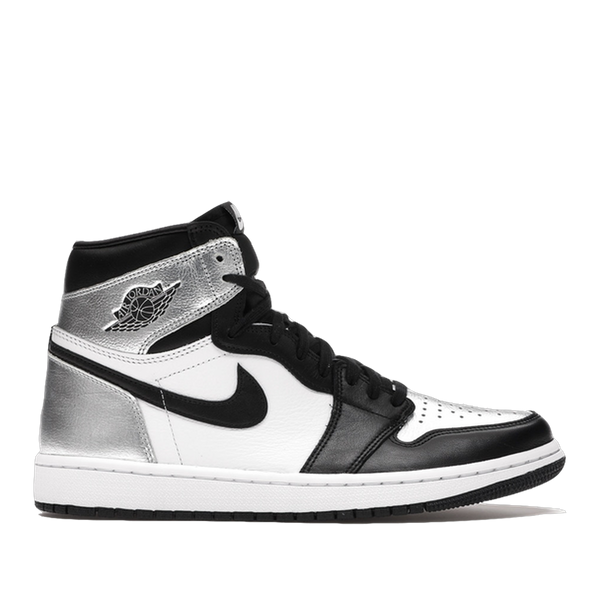 AJ 1 Retro High Silver Toe