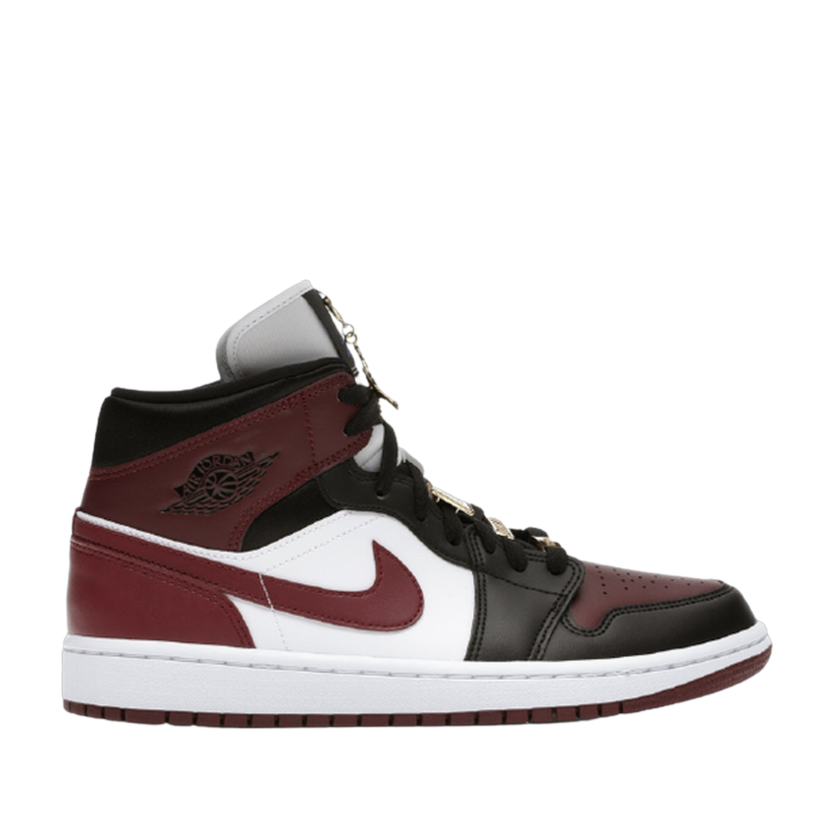 AJ1 Mid Black Dark Beetroot