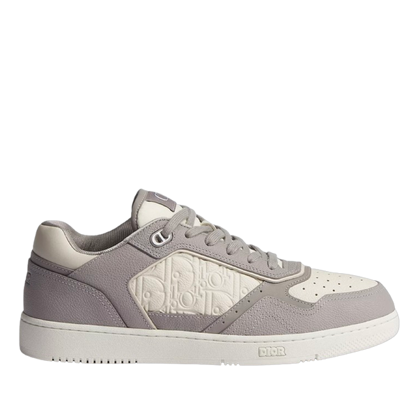 B27 Low-Top Trianon Gray and Cream Grained Calfskin