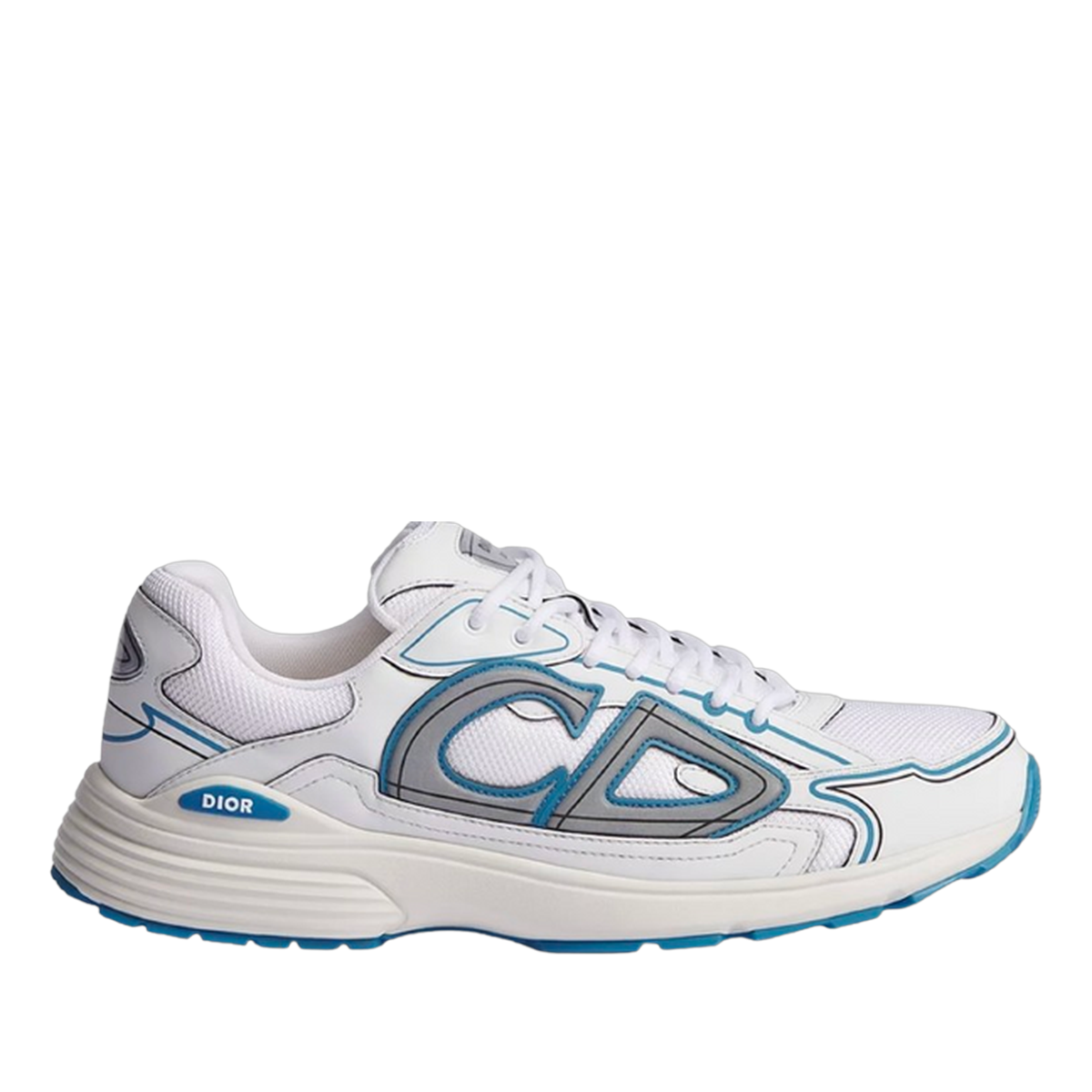 B30 White and Light Blue Mesh