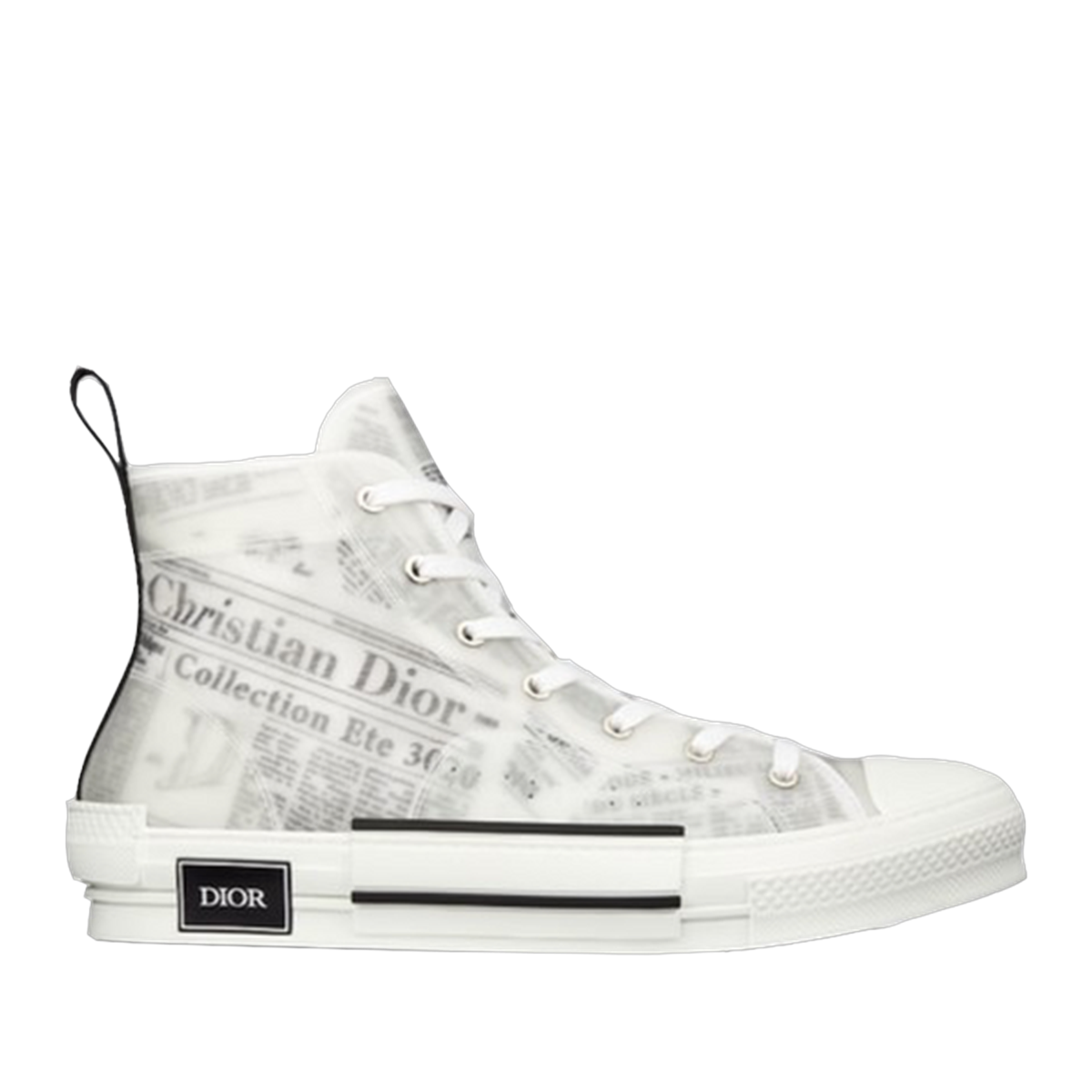 B23 High Top Logo Oblique Newspaper Monogram