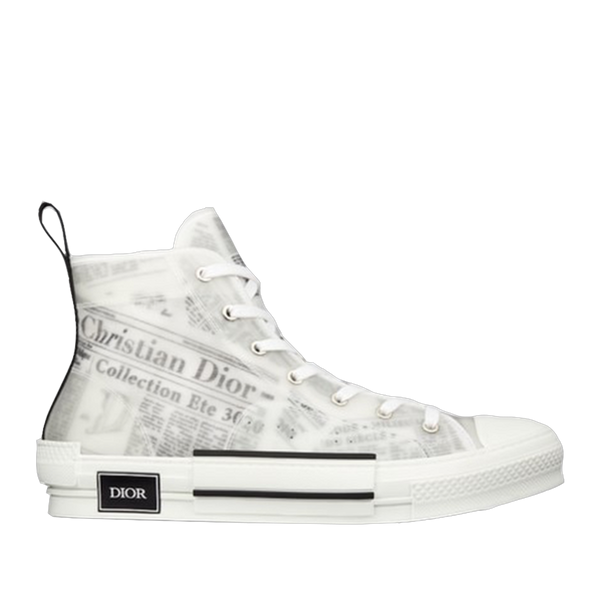 B23 High Top Logo Oblique Newspaper Monogram