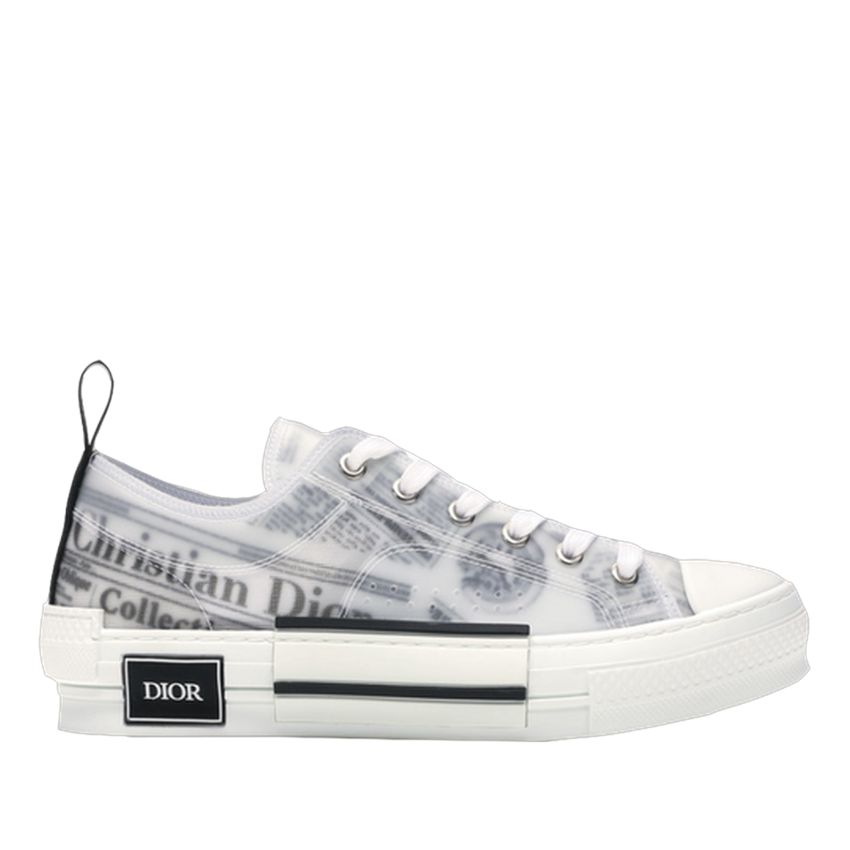 B23 Low Top Logo Oblique Newspaper Monogram