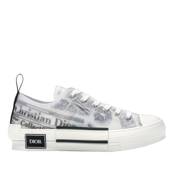 B23 Low Top Logo Oblique Newspaper Monogram