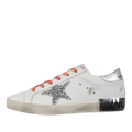 Golden Goose Ball-Star Glitter Silver Star Silver Heel Tab