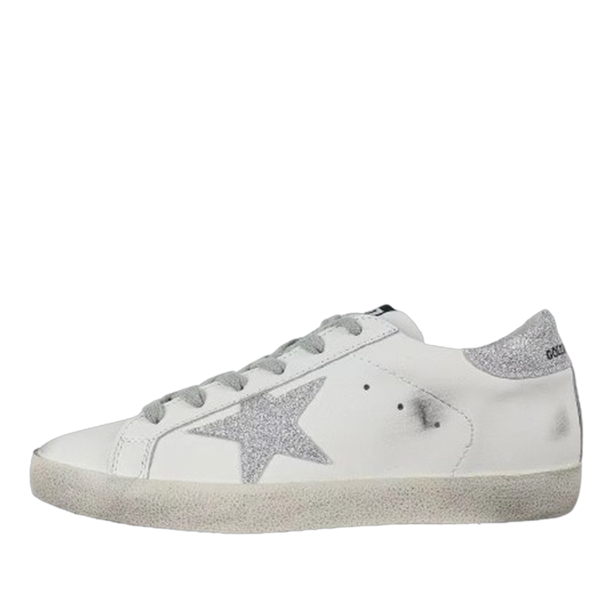 Golden Goose Ball-Star Glitter Star Glitter Heel Tab