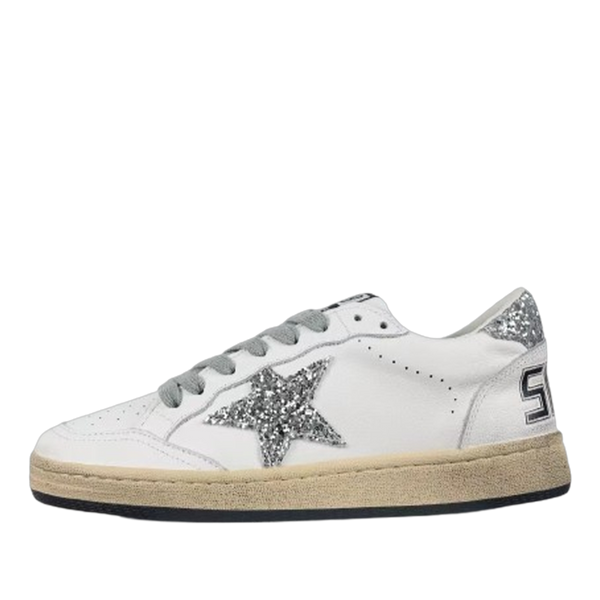 Golden Goose Ball-Star Glitter Star Glitter Heel Tab
