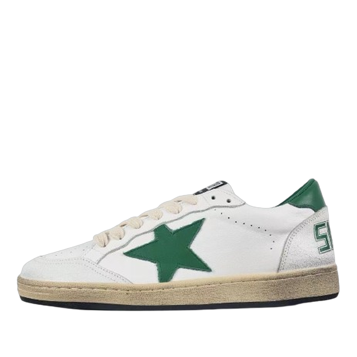 Golden Goose Ball-Star Green Star Green Heel Tab