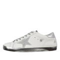 Golden Goose Ball-Star Silver Star Silver Heel Tab Silver Base