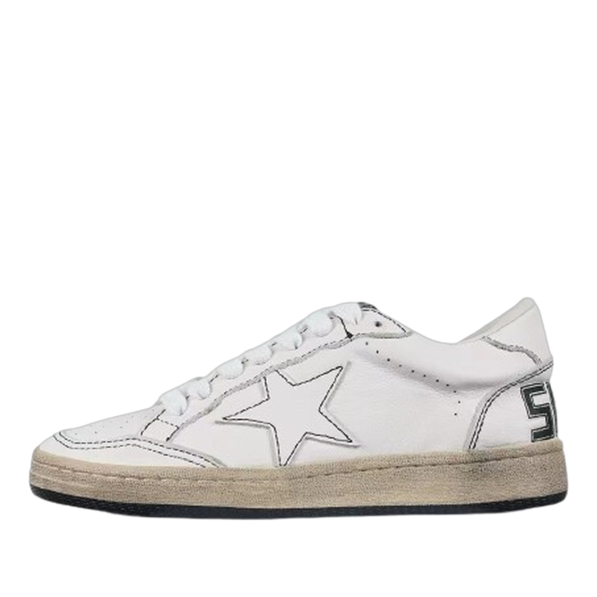 Golden Goose Ball-Star White Star White Heel Tab