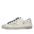 Golden Goose Super-Star Black Outline Star Silver Heel Tab