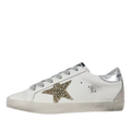 Golden Goose Super-Star Glitter Gold Star Silver Heel Tab