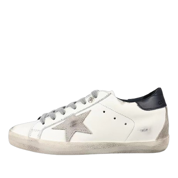 Golden Goose Super-Star Suede Star Black Matte Heel Tab