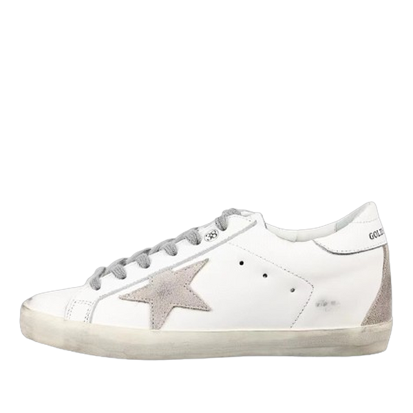 Golden Goose Super-Star Suede Star White Heel Tab