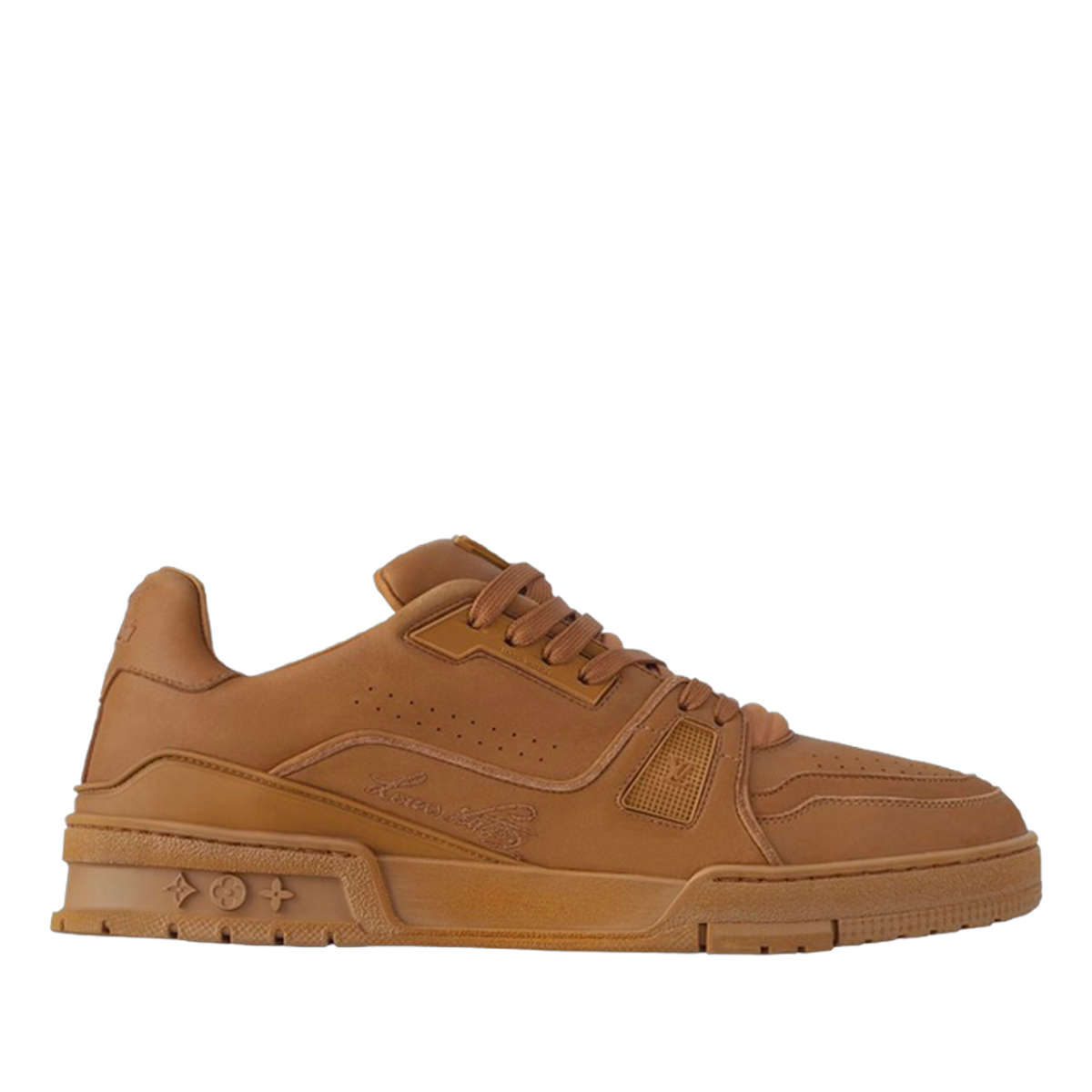 LV Trainers #54 Distressed Sneaker Cognac