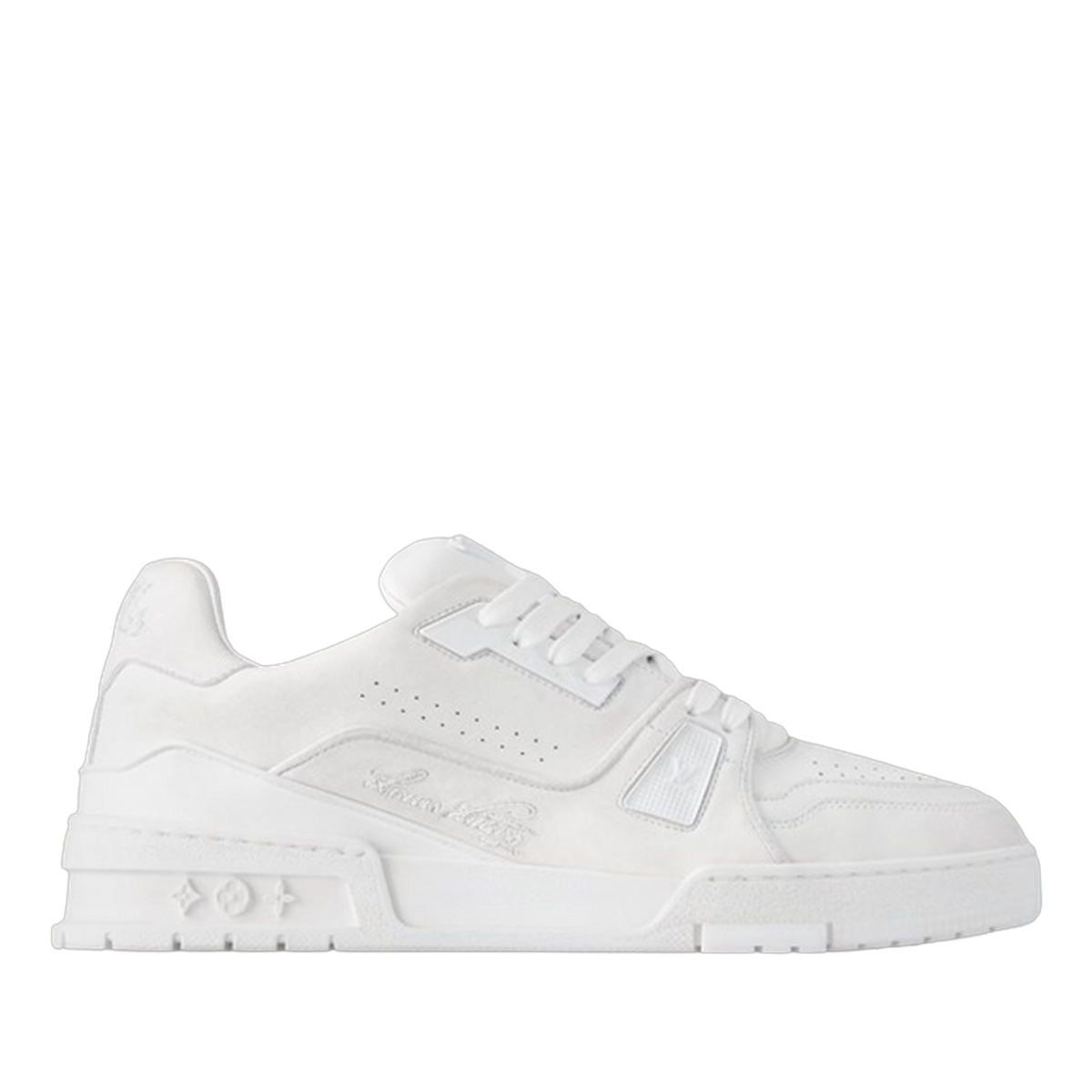 LV Trainers #54 Distressed Sneaker White