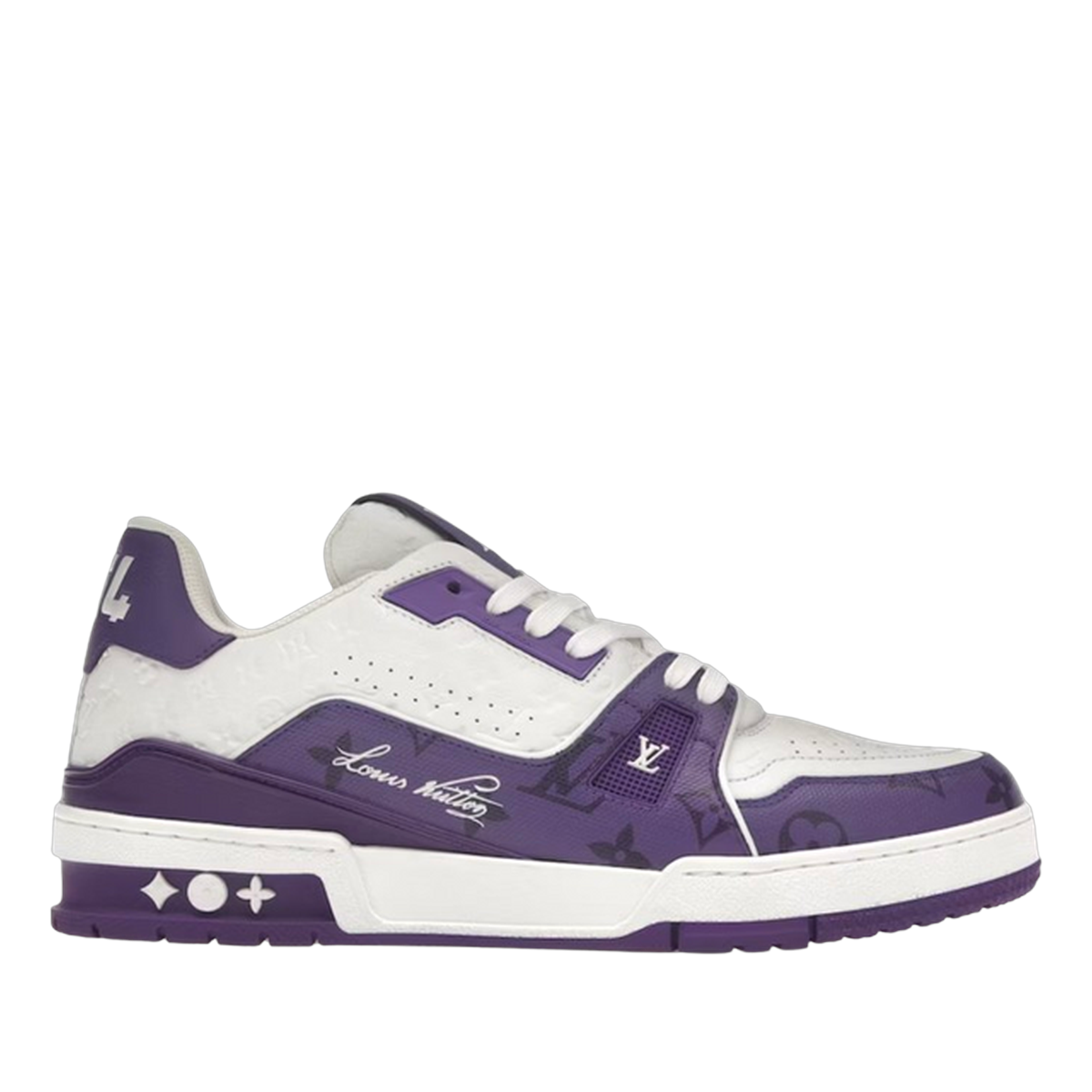 LV Trainers #54 Monogram Denim Purple
