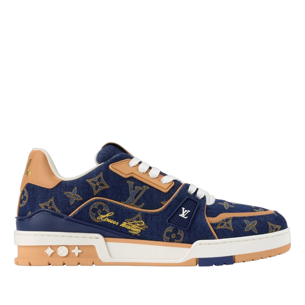 LV Trainers #54 Navy Monogram