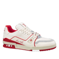 LV Trainers #54 Signature White Red
