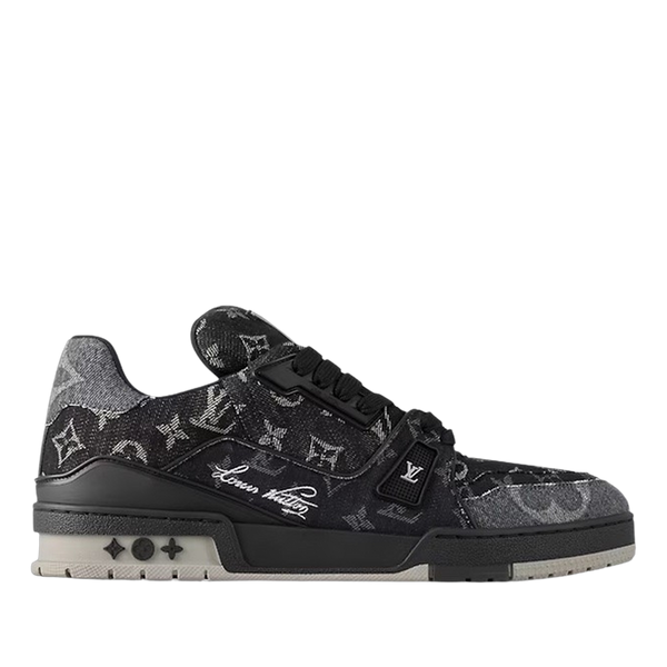 LV Trainers Black Denim