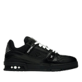 LV Trainers Black Embossed Monogram