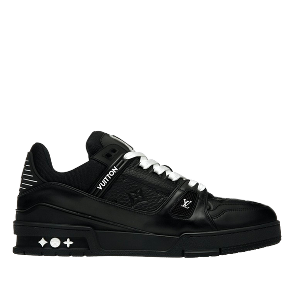 LV Trainers Black Embossed Monogram