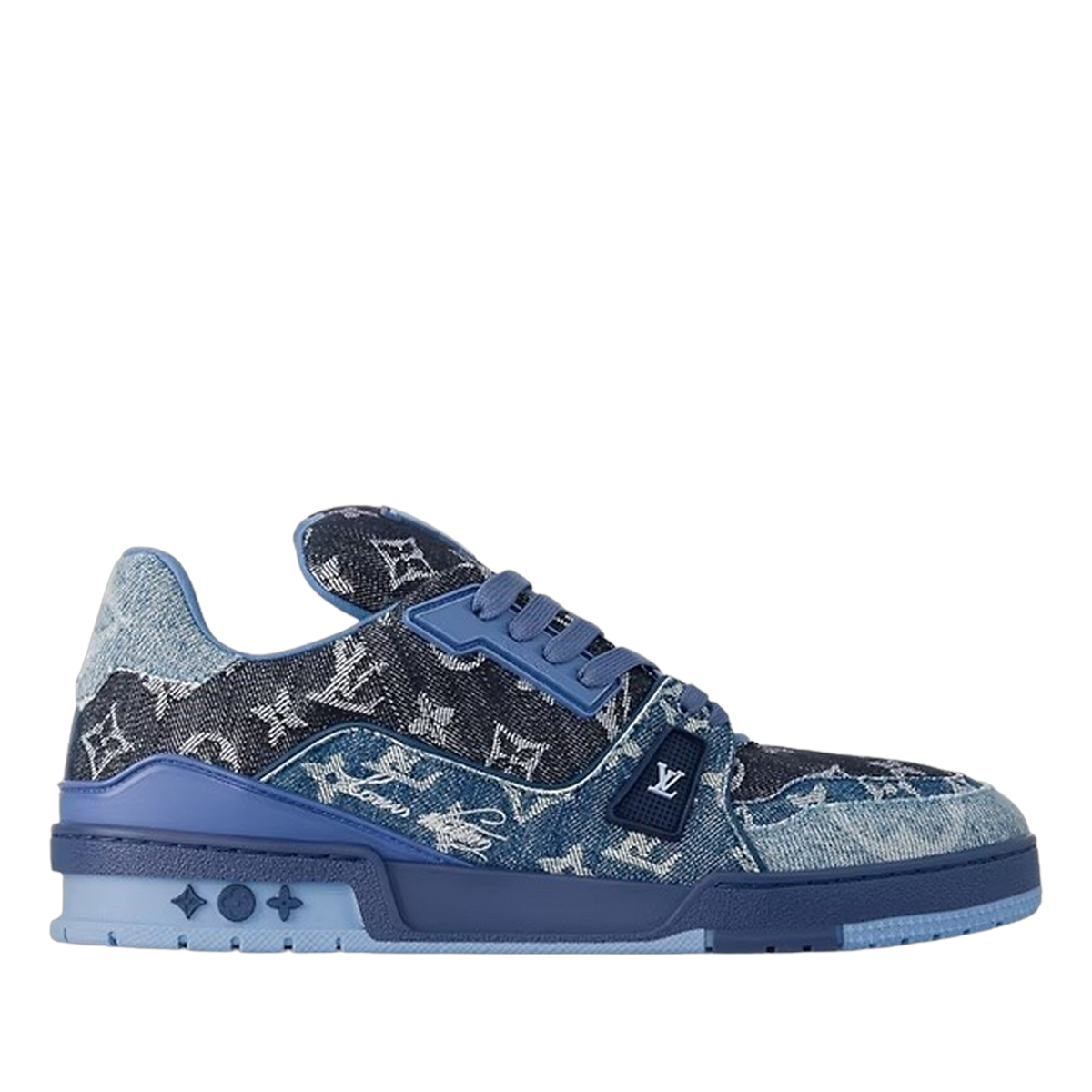LV Trainers Blue Denim