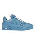 LV Trainers Blue Embossed Monogram