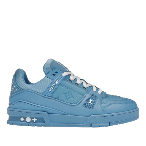 LV Trainers Blue Embossed Monogram