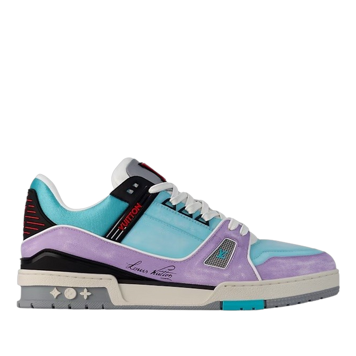 LV Trainers Blue Lilac