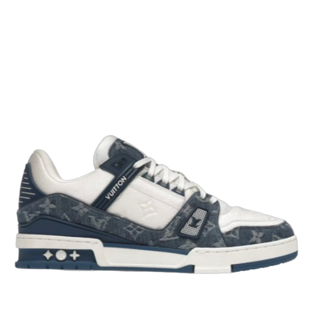 LV Trainers Monogram Denim Blue
