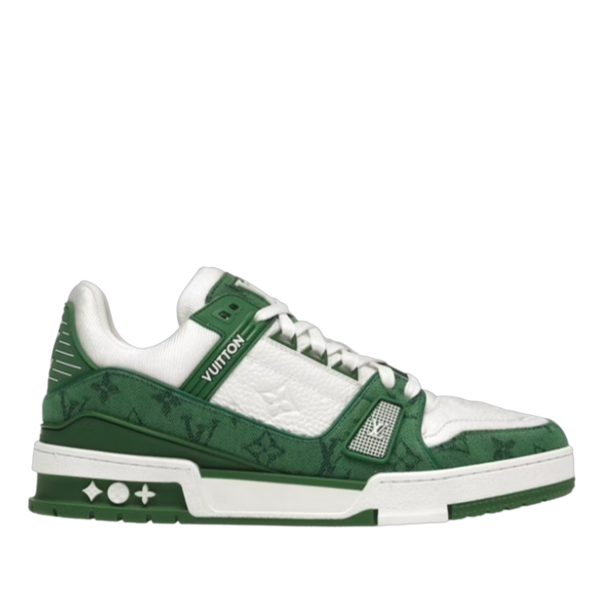 LV Trainers Monogram Denim Green