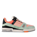 LV Trainers Orange Sage