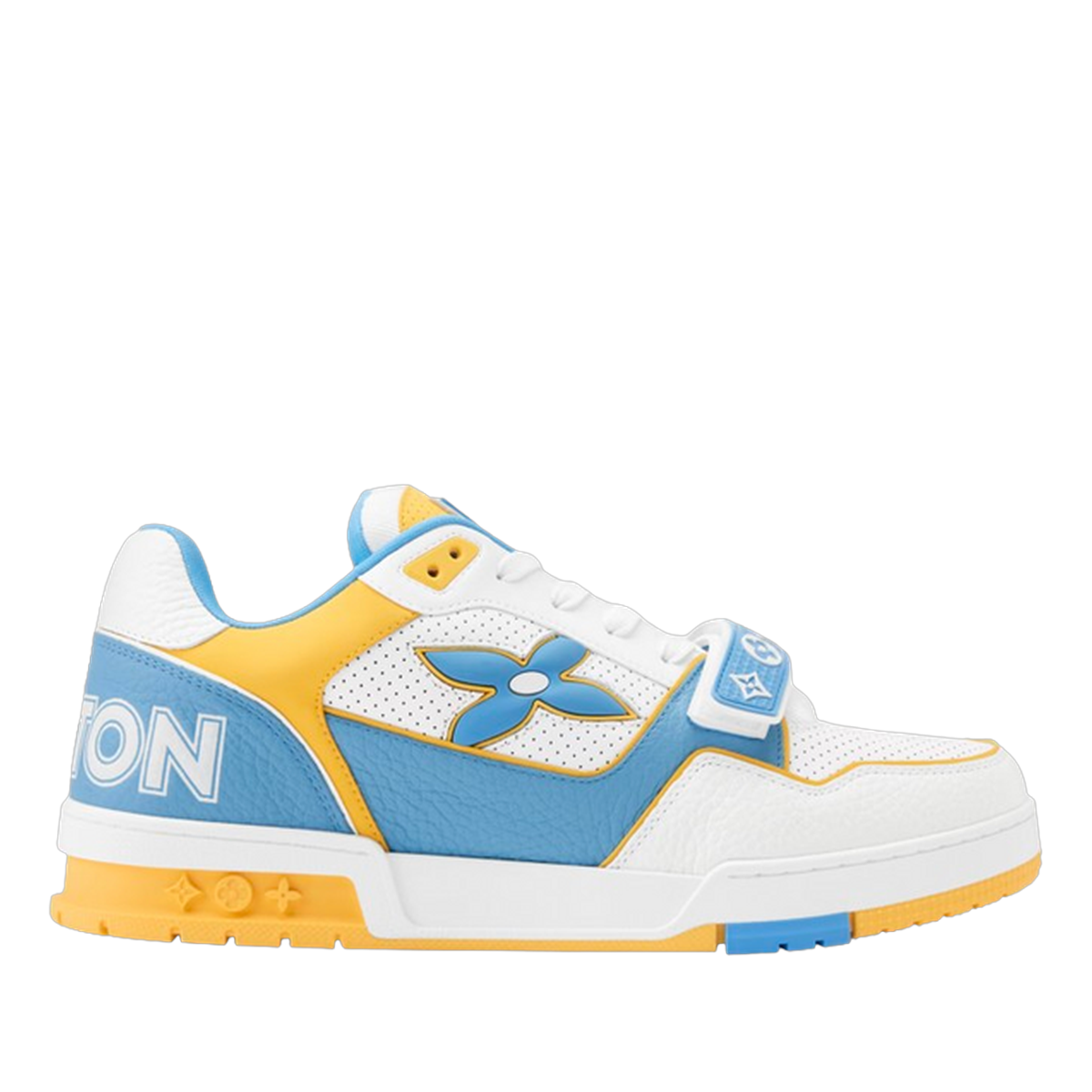 LV Trainers Velcro Blue Yellow