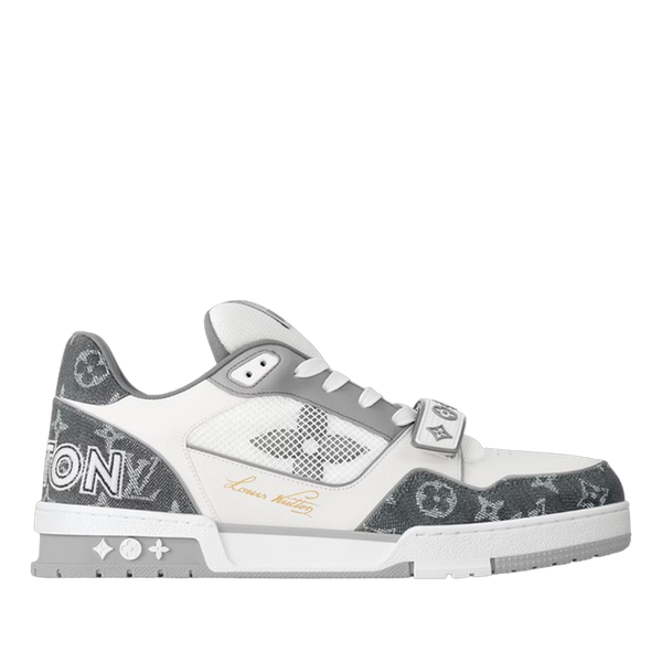 LV Trainers Velcro Denim Grey
