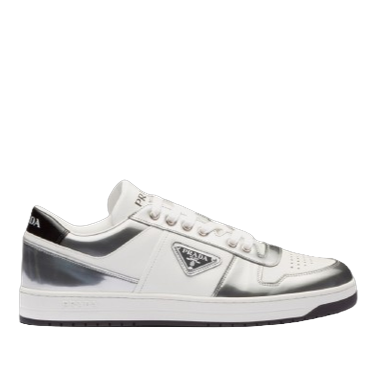 Prada Downtown Metallic Silver